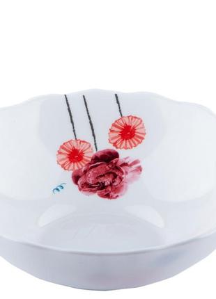 Салатник vittora wave акварельные цветы v-155af 15.5 см