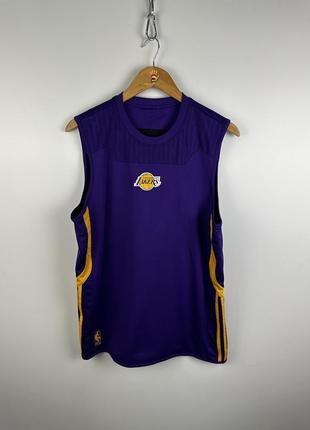 Чоловіча двухстороння баскетбольна майка adidas la lakers