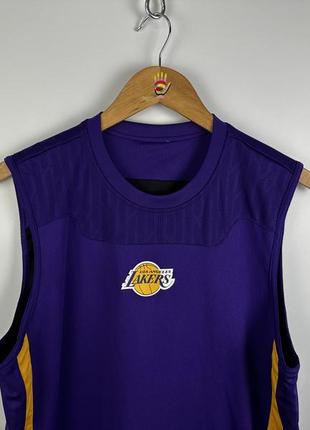 Мужская двусторонняя баскетбольная майка adidas la lakers2 фото