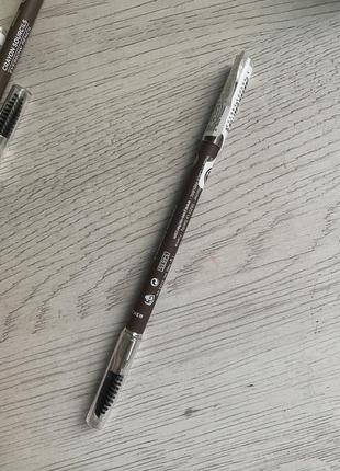 Карандаш для бровей дымчатый перельный шатен от ив роше