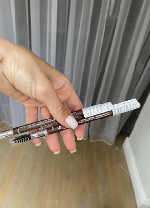 Карандаш для бровей дымчатый перельный шатен от ив роше
