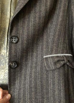 Шерстяной брючный костюм пиджак брюки и блузка топ, натуральная шерсть шёлк, шелк,9 фото