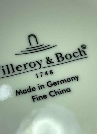 Набор чашек и блюдец villeroy&boch, 1748, germany, фарфор, состояние идеальное!4 фото