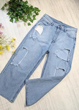 Крутые широкие джинсы cheap monday женские бойфренд рваные2 фото