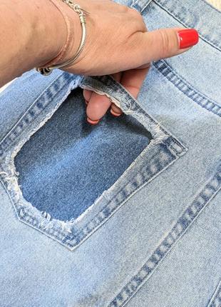 Крутые широкие джинсы cheap monday женские бойфренд рваные7 фото