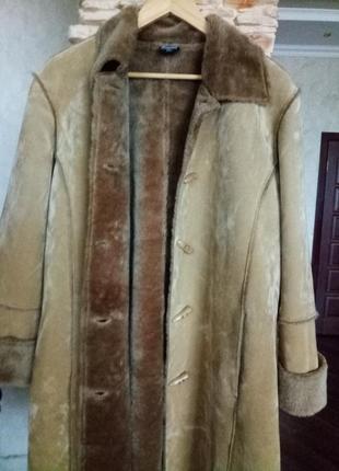 Женское пальто-дублёнка 52-54 размера2 фото