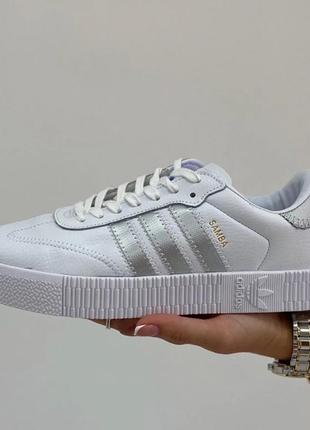 Adidas sambarose cloud white silver1 фото