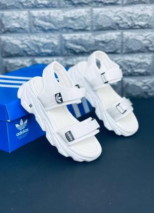 Adidas босоножки белые женские сандалии размеры 35-409 фото