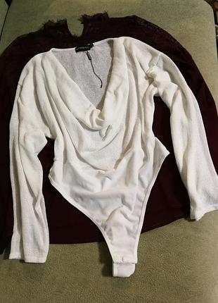 Новое белоснежное боди