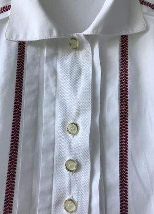 100% хлопок. белая рубашка женская австрая винтаж традиционная вышиванка5 фото