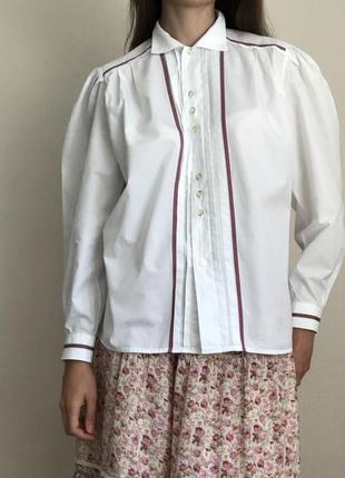 100% хлопок. белая рубашка женская австрая винтаж традиционная вышиванка3 фото