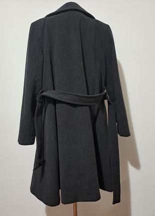 ,,100% натуральное шерсть кашемир пальто халат миди пояс база гардероба супер качество!7 фото