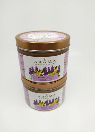 Соевые аромасвечи aroma naturals с лавандой