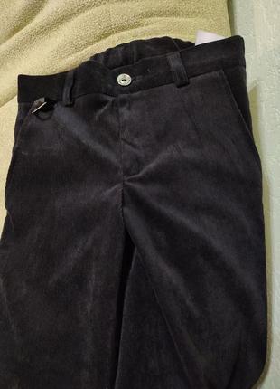 Костюм  ( піджак і брюки) хлопчику в школу чорний вельвет, розмір 1283 фото