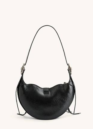 Оригінал jw pei оригінальна брендова модна сумочка чорного кольору y2k нульові черная сумка оригинал багет нулевые3 фото
