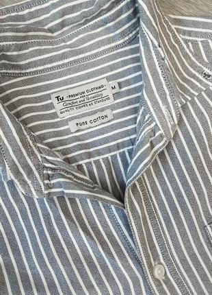 Рубашка в полоску от бренда premium clothing, полосатая3 фото