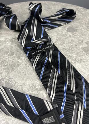 Краватка фірмова renato cavalli, 8 см, шовкова, як нова2 фото