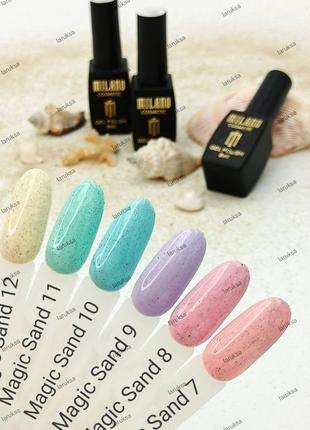Гель лак 8 мл чарівний пісок magic sand milano