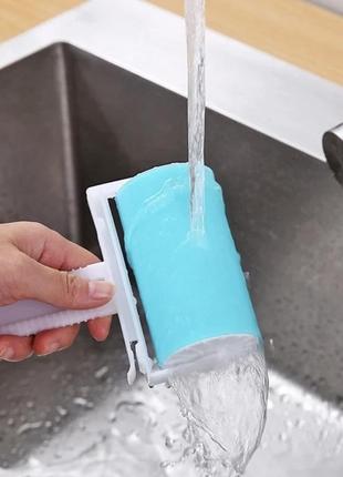 Многоразовый валик для чистки одежды липкий