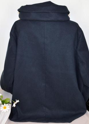 Демисезонное пальто с карманами воротник с шалью capsule мьянма большой размер этикетка5 фото