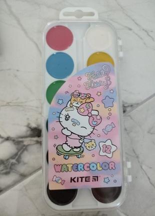 Акварель 12кол. "kite" hello kitty