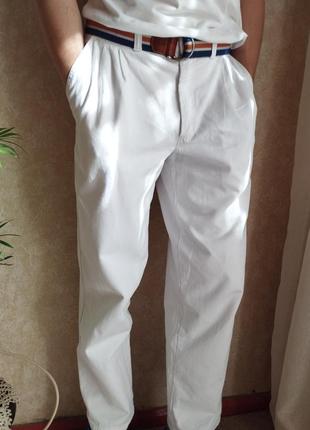 Белые брюки от марка и спенсера с вайбом 80-х