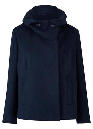 Демисезонное пальто с карманами воротник с шалью capsule мьянма большой размер этикетка1 фото