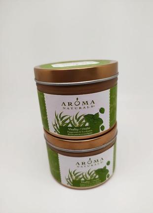 Соевые аромасвечи aroma naturals с эвкалиптом и перечной мятой