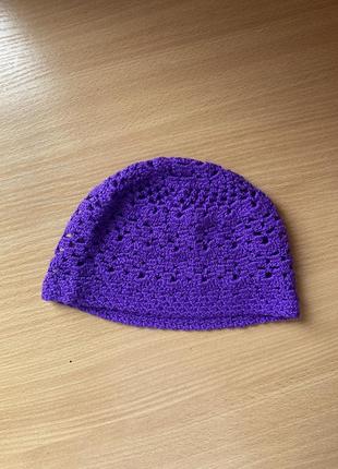 Шапка вязаная ручной работы