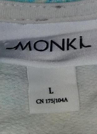 Батал!оригинальный коттоновый свитшот на баечке,58-62разм,monki.6 фото