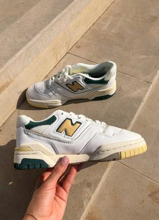 Женские кроссовки new balance 550 aime leon dore natural green4 фото