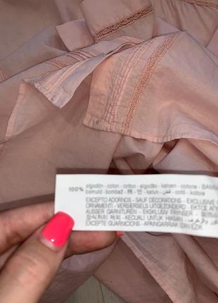 Блуза рожква на пуговках нова zara m-l5 фото