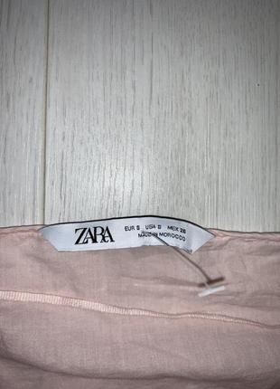 Блуза рожква на пуговках нова zara m-l6 фото