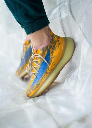 Жіночі кросівки adidas yeezy 380 blue oat
