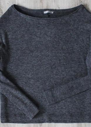 Сіра кофтинка з оборками, рюшами на рукавах zara3 фото