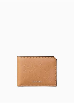 Новый кошелек кожаный calvin klein (ck leather cuoio wallet) с америки1 фото