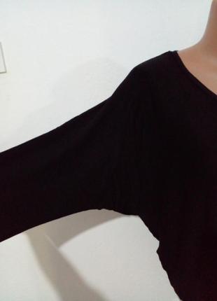 Базовая черная блуза кимоно2 фото