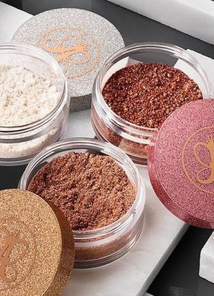 Рассыпчатый золотистый хайлайтер для лица anastasia beverly hills loose highlighter vegas, 6 г6 фото