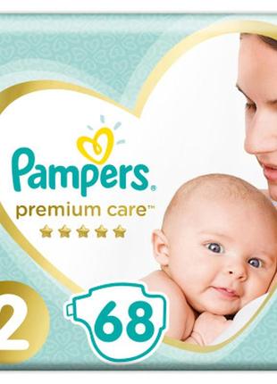 Підгузок pampers premium care mini розмір 2 (4-8 кг), 68 шт (8001841104874)