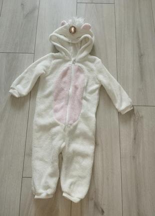 Теплый ромпер человечек р.74-80