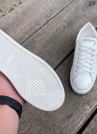 Чоловічі шкіряні кеди lacoste4 фото