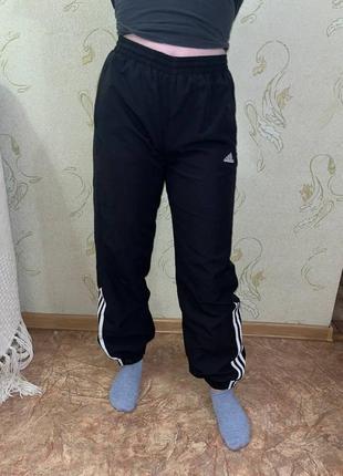 Спортивні чорні штани adidas унісекс жіночі чоловічі для хлопчика