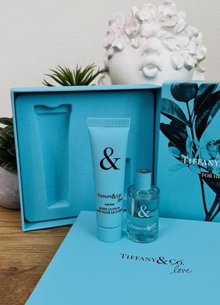 Оригинальный набор парфюма парфюмированная вода крем для тела tiffany & love for her от tiffany оригинал