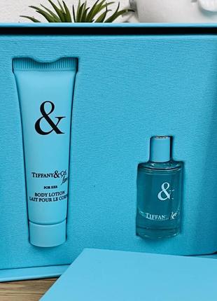 Оригинальный набор парфюма парфюмированная вода крем для тела tiffany &amp; love for her от tiffany оригинал3 фото