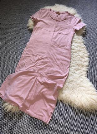Длинное макси платье в пол домашнее ночнушка для сна платье-футболка пижамное9 фото