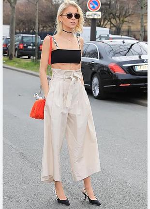 Брюки zara палаццо mango широта брючины широкие брюки