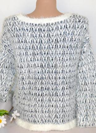 Брендовая мягкая кофта свитер джемпер "травка" river island люрекс этикетка2 фото