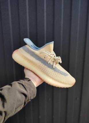 Кроссовки adidas yeezy boost 350 v2 yellow blue