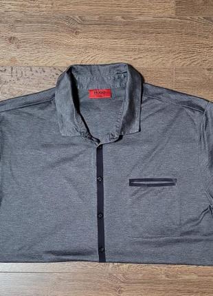 Рубашка hugo boss (коттон/лиоцел).