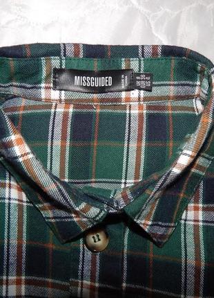 Рубашка фирменная женская фланель missguided oversize ukr 48-52 065tr (только в указанном размере)6 фото